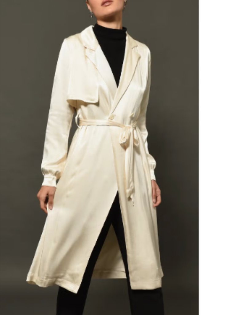 Felipa Drapey Trench Coat Dress